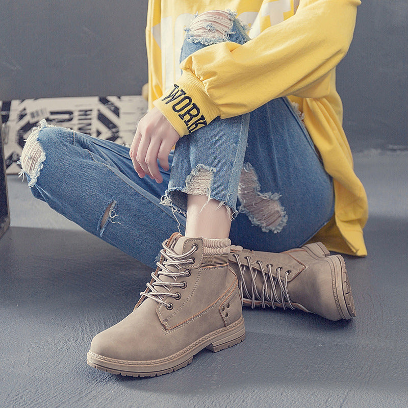 Women's Winter Warm Ankle Martin Boots Casual Shoes