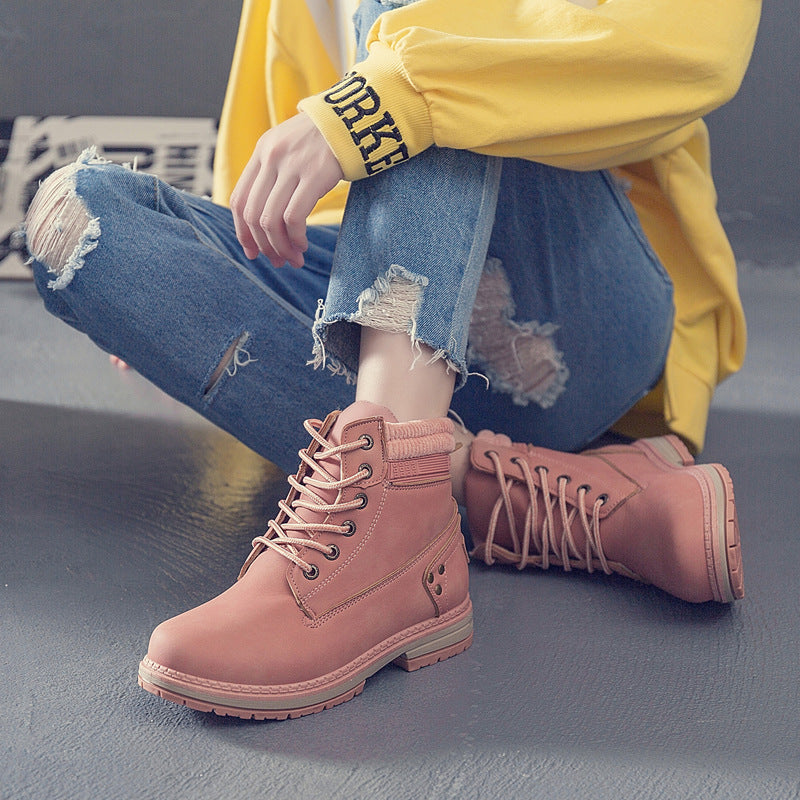 Women's Winter Warm Ankle Martin Boots Casual Shoes