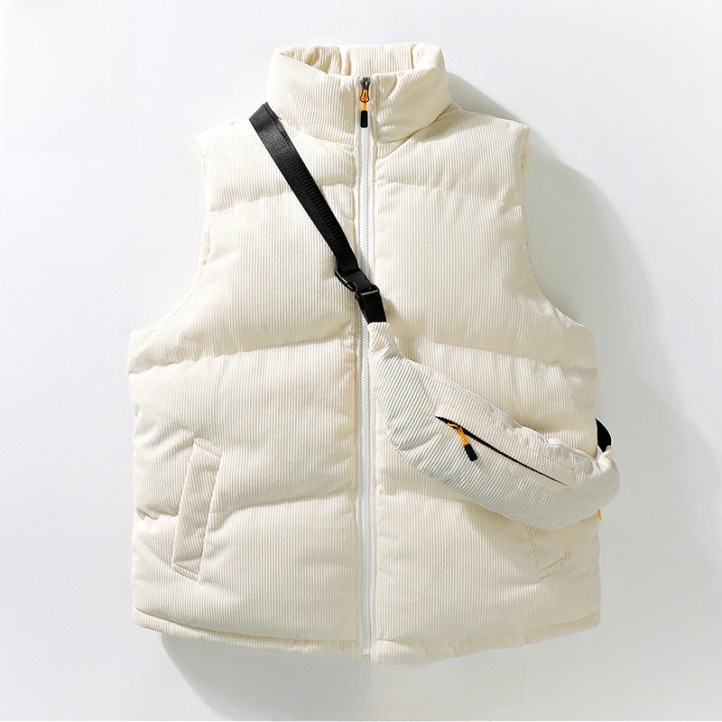 Men's Reversible Stand Collar Vest