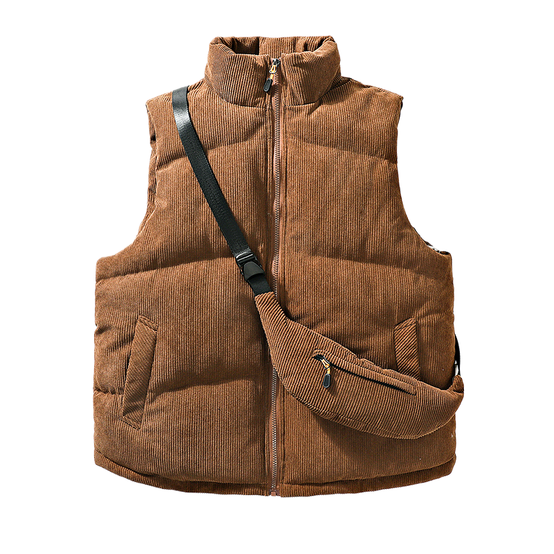 Men's Reversible Stand Collar Vest