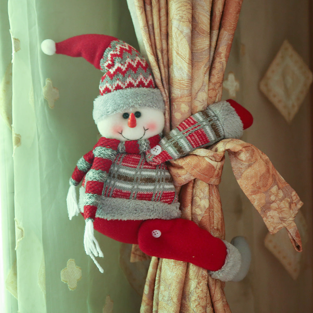 Christmas Curtain Decoration Buckle Cartoon Doll Clip
