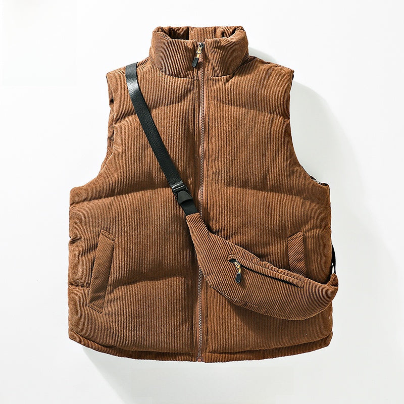 Men's Reversible Stand Collar Vest