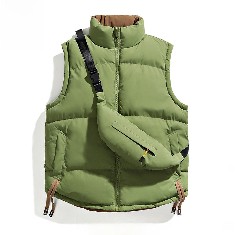 Men's Reversible Stand Collar Vest