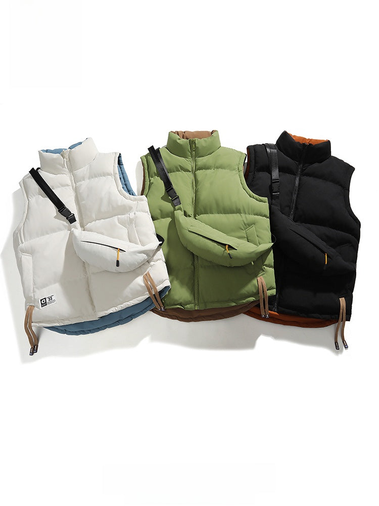 Men's Reversible Stand Collar Vest