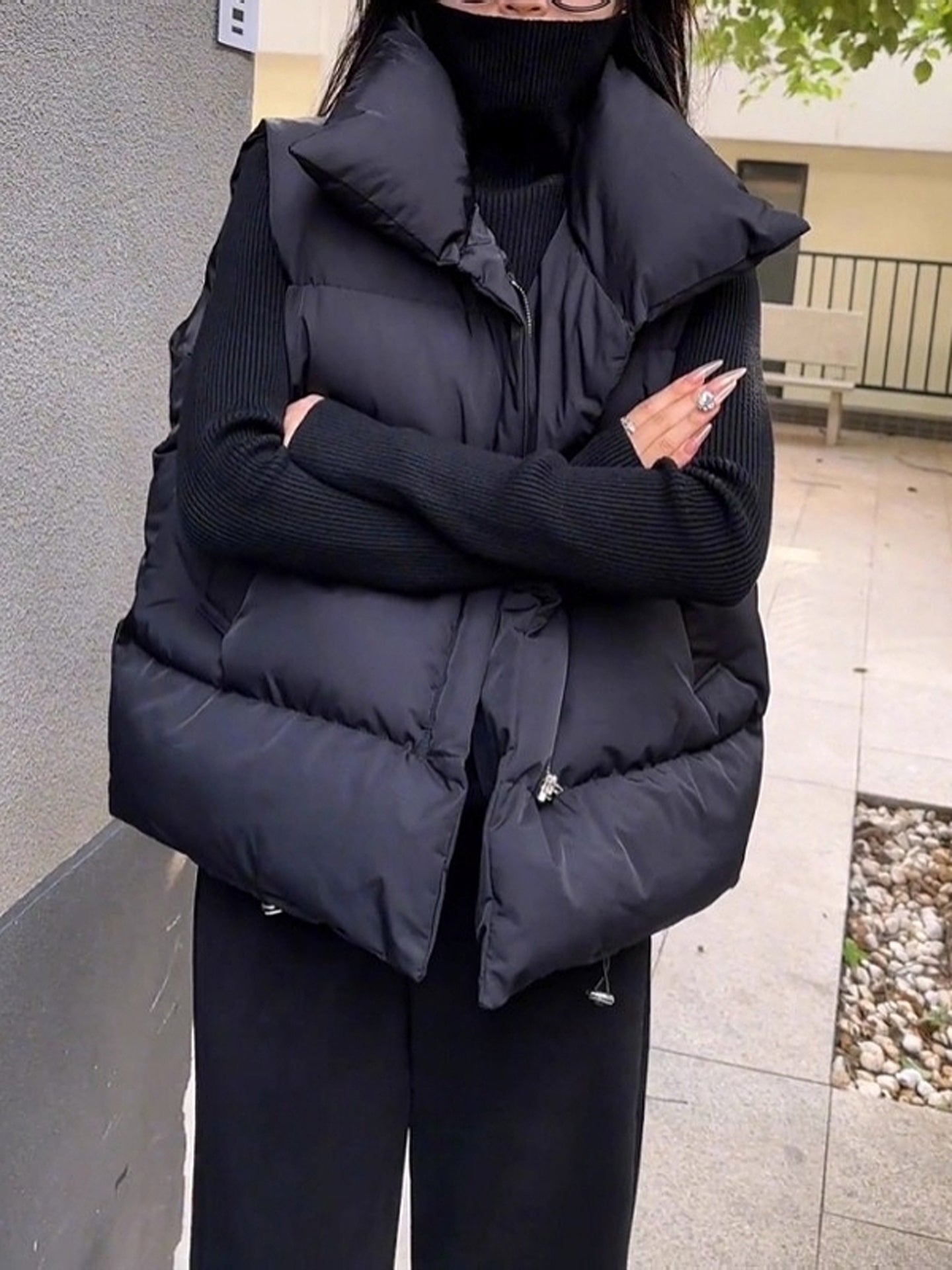 Plus-Size Women's Cotton Vest for Autumn and Winter