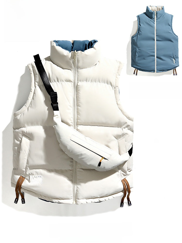 Men's Reversible Stand Collar Vest