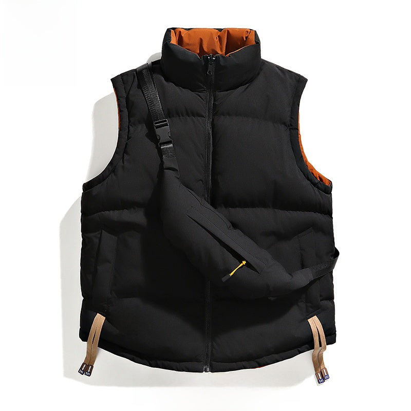 Men's Reversible Stand Collar Vest