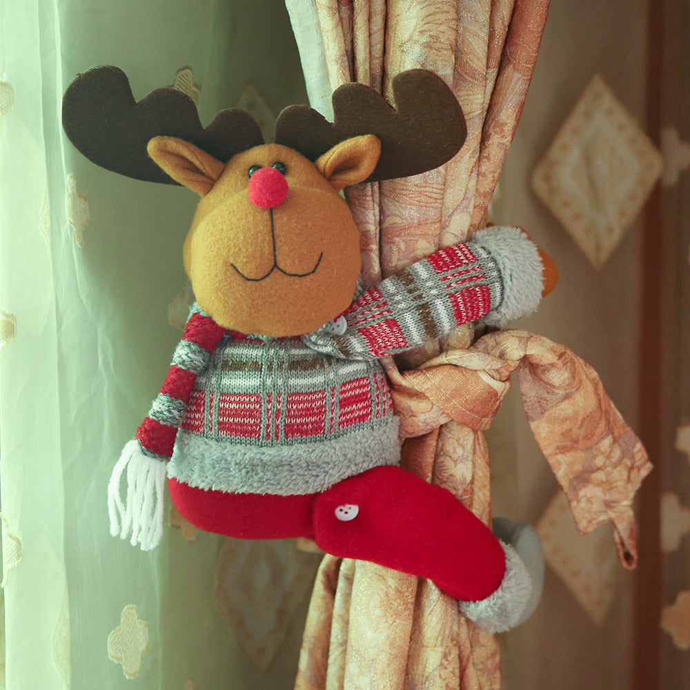 Christmas Curtain Decoration Buckle Cartoon Doll Clip