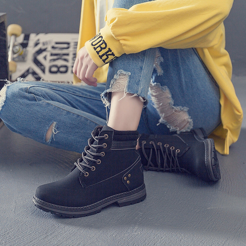 Women's Winter Warm Ankle Martin Boots Casual Shoes