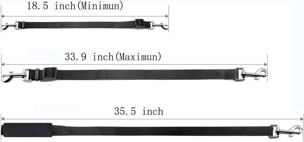 Double Dog Leash,Adjustable Dual Dog Leash,No Tangle Two Dog Leash,Multiple Dog Leash for 2 Dogs,Double Leash for Dogs,Leash Splitter for Large and Small Dogs,2 Dog Leash,Double Clip Dog Leash Coupler