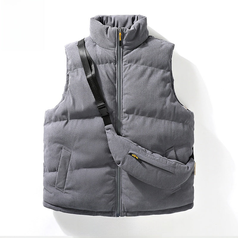 Men's Reversible Stand Collar Vest
