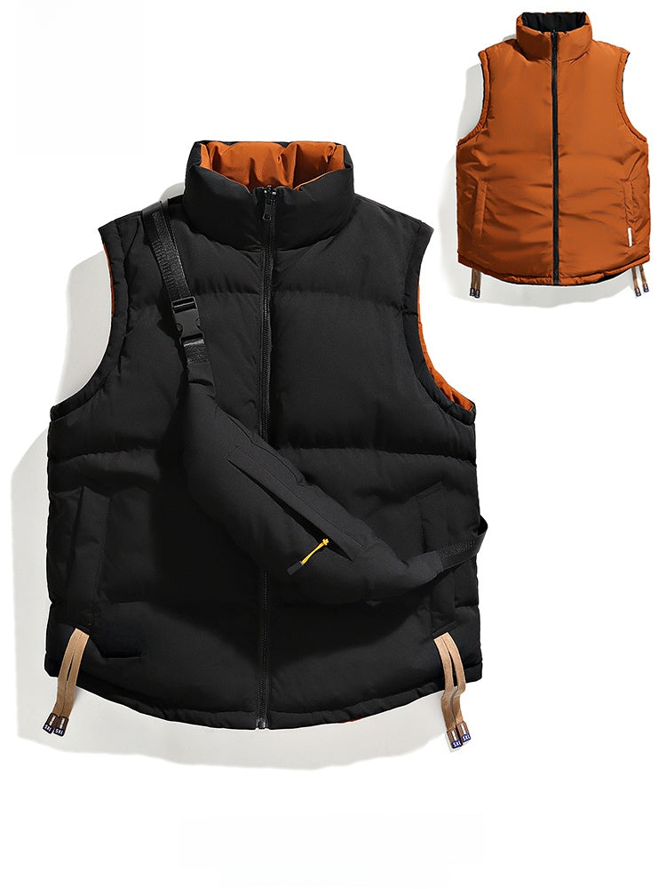Men's Reversible Stand Collar Vest