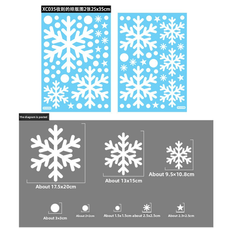 Christmas Decoration Snowflake Stickers