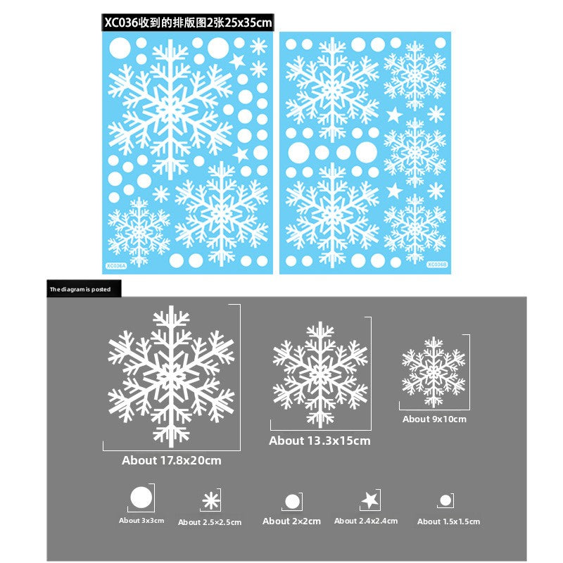Christmas Decoration Snowflake Stickers