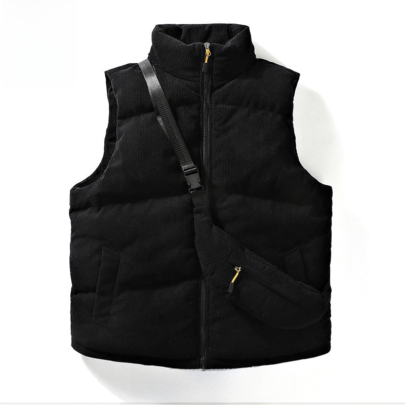 Men's Reversible Stand Collar Vest