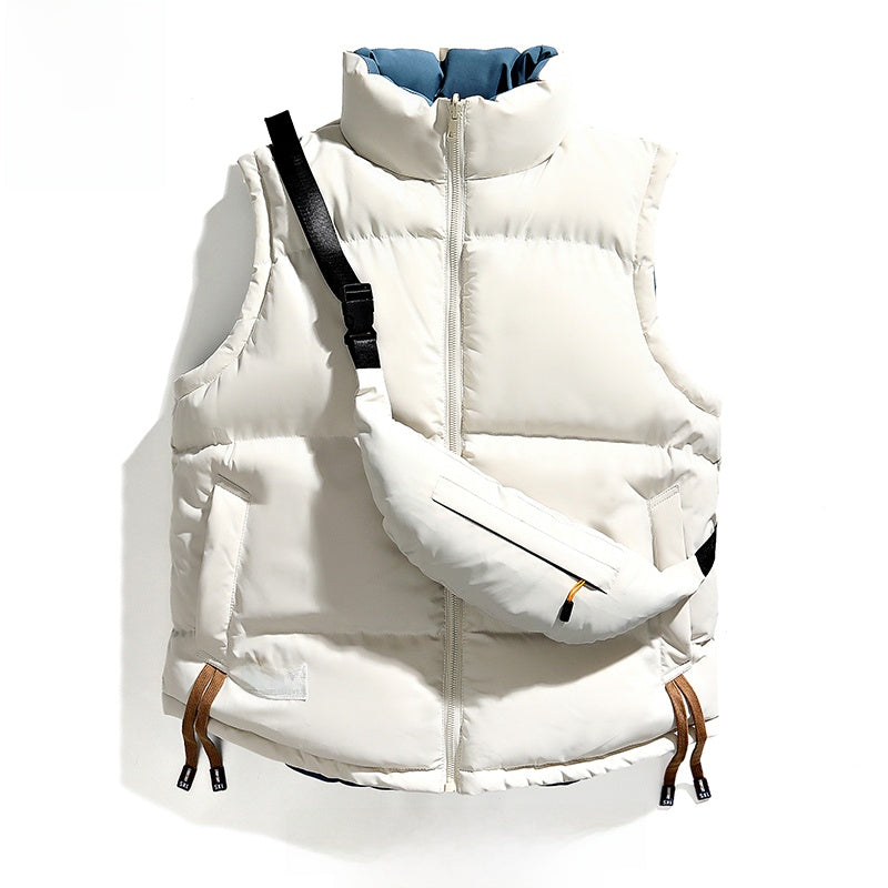 Men's Reversible Stand Collar Vest