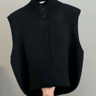 Double-sided Cable Knit Vest for Women