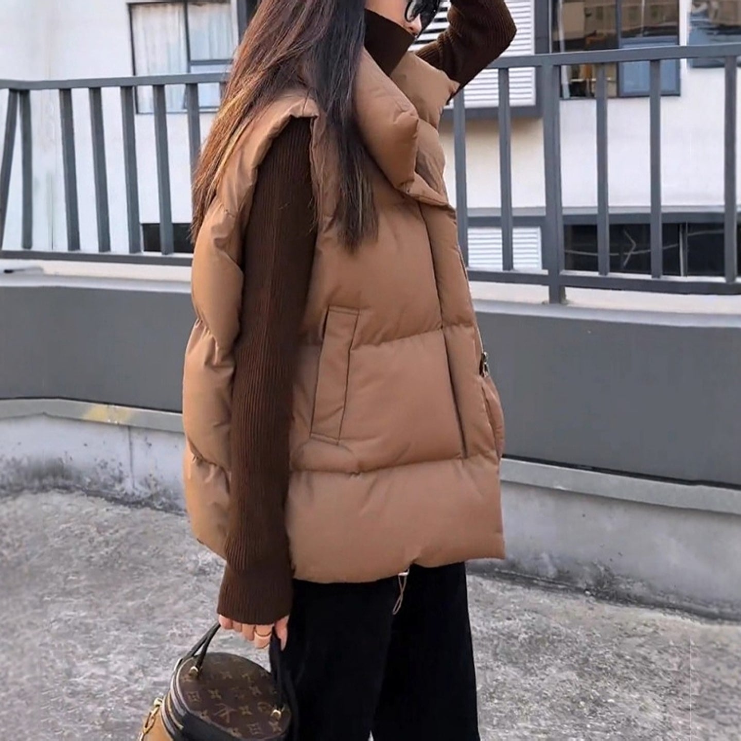 Plus-Size Women's Cotton Vest for Autumn and Winter