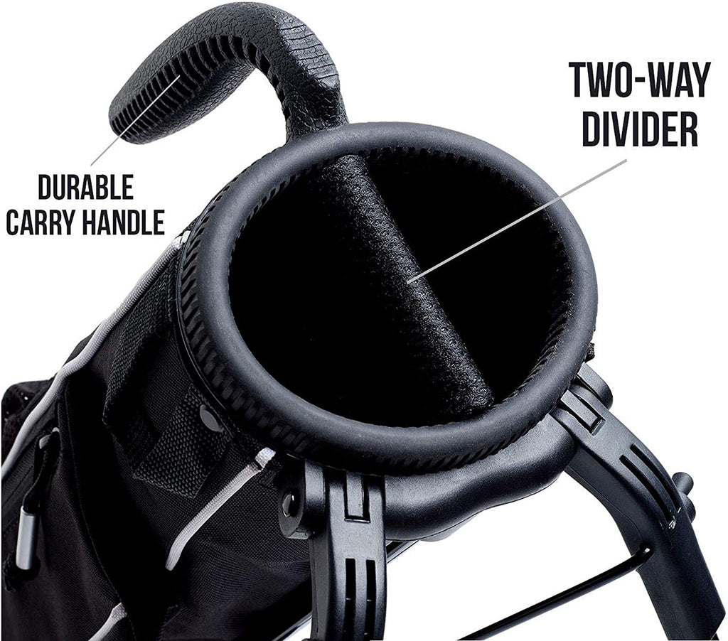 Lightweight and Durable Pitch N Putt Golf Stand Bag with Strap – Ideal for Driving Ranges, Par 3, and Executive Courses – 31.5 Inches Tall