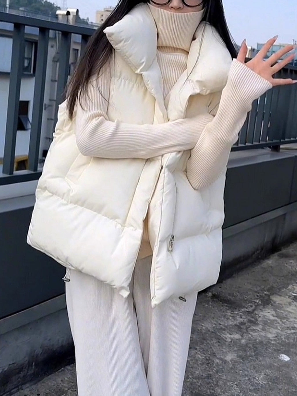 Plus-Size Women's Cotton Vest for Autumn and Winter