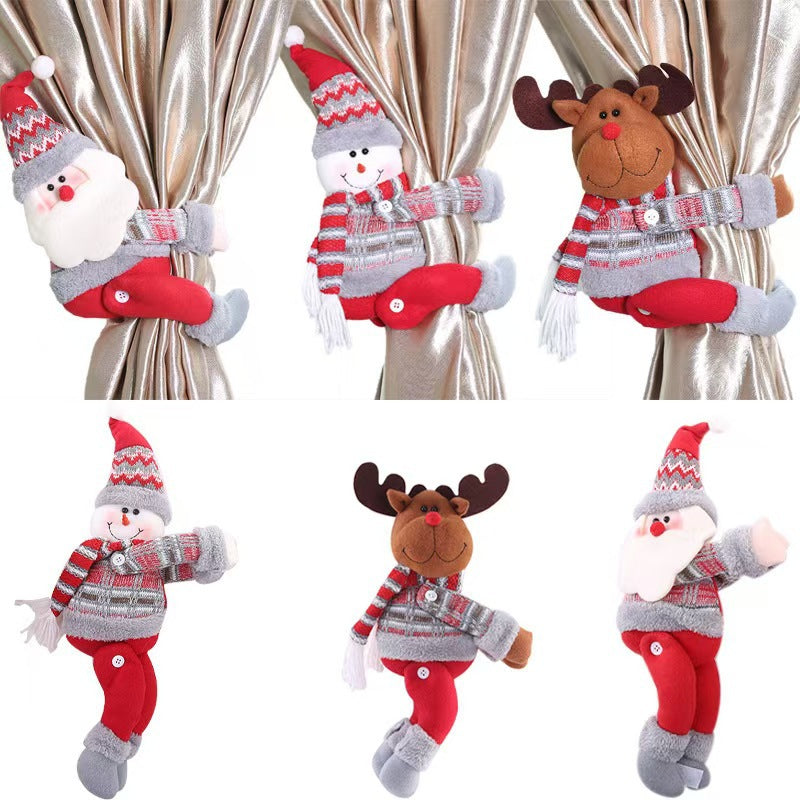 Christmas Curtain Decoration Buckle Cartoon Doll Clip